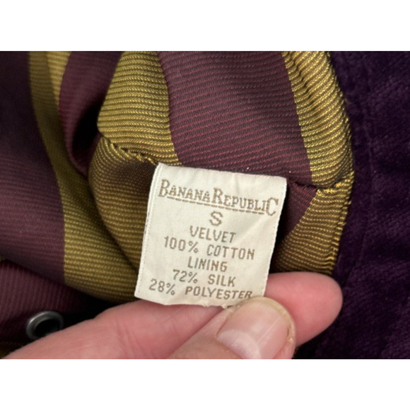 VTG Banana Republic 100% Cotton Purple Velvet Bucket Hat Whimsigoth | S‎ main image 4